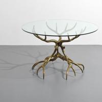 Rare Arthur Court Bronze Dining, Center Hall Table - Sold for $3,750 on 05-02-2020 (Lot 10).jpg